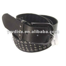 Accessoires en métal Ceinture en cuir véritable Ceinture en cuir noir